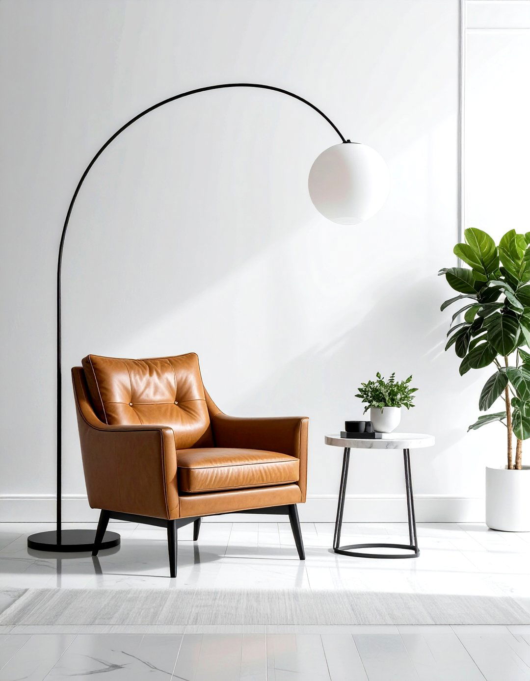 Sculptural floor lamp - 30 lighting decor ideas