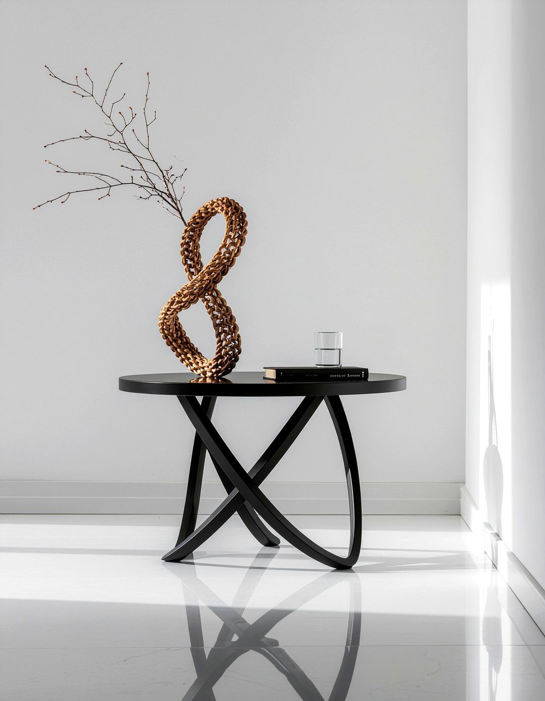 Sculptural object display - 30 end table styling ideas