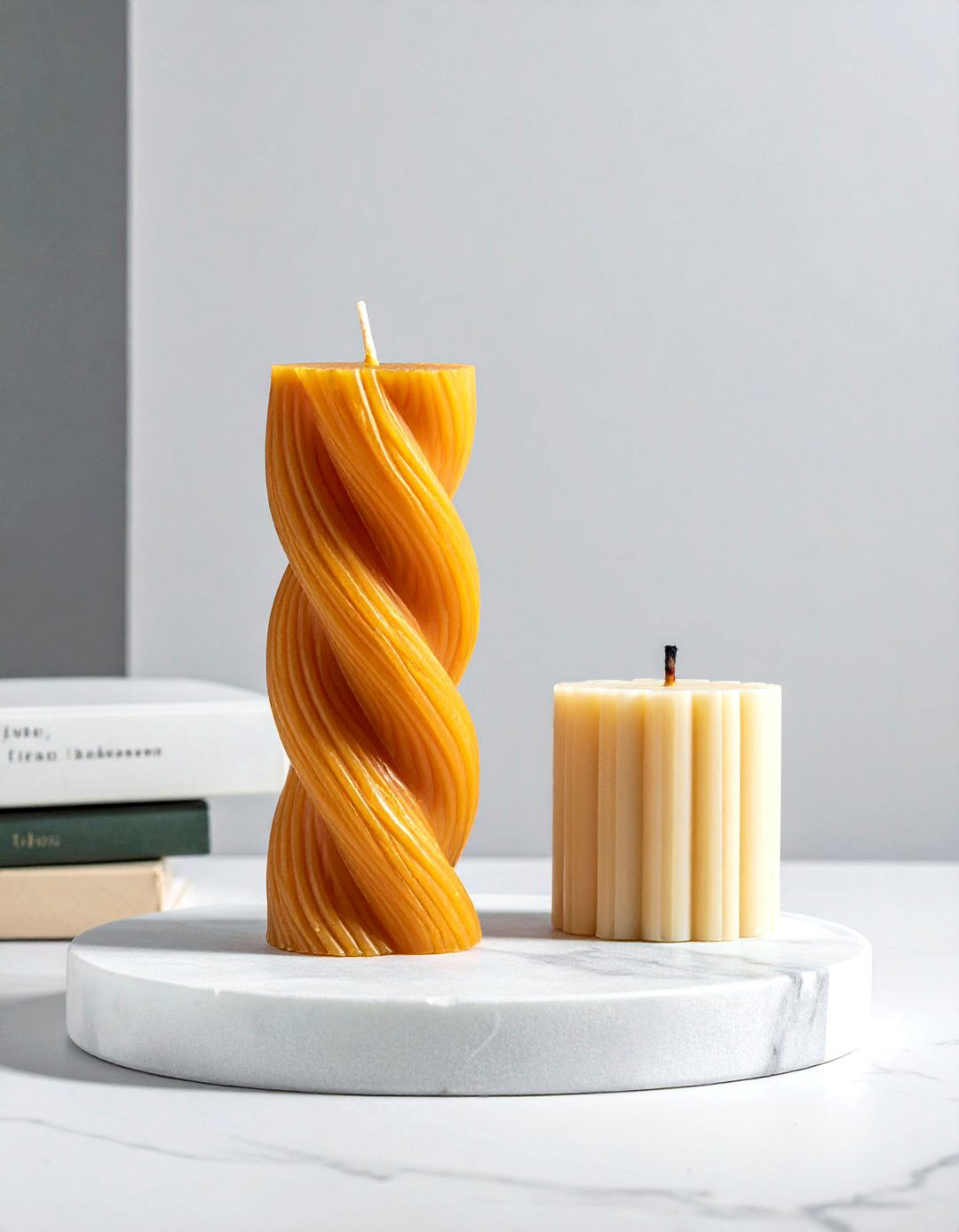 Sculptural wax candle art - 30 candle arrangement ideas