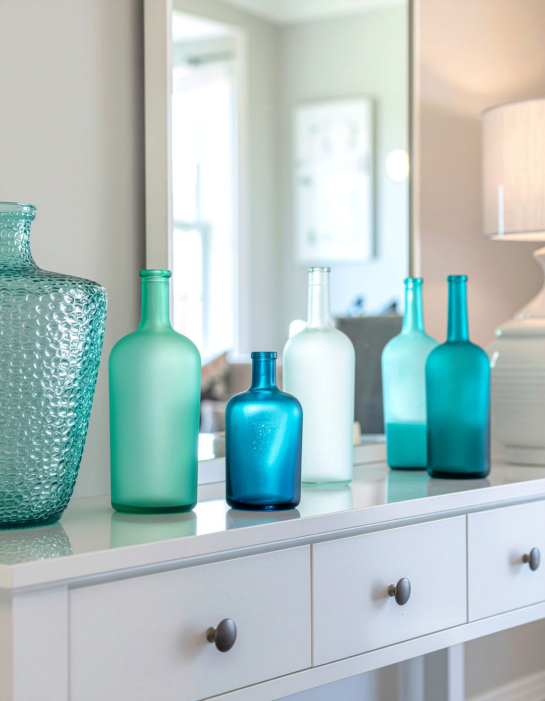 Sea Glass Decor - 30 ocean-inspired dining room ideas