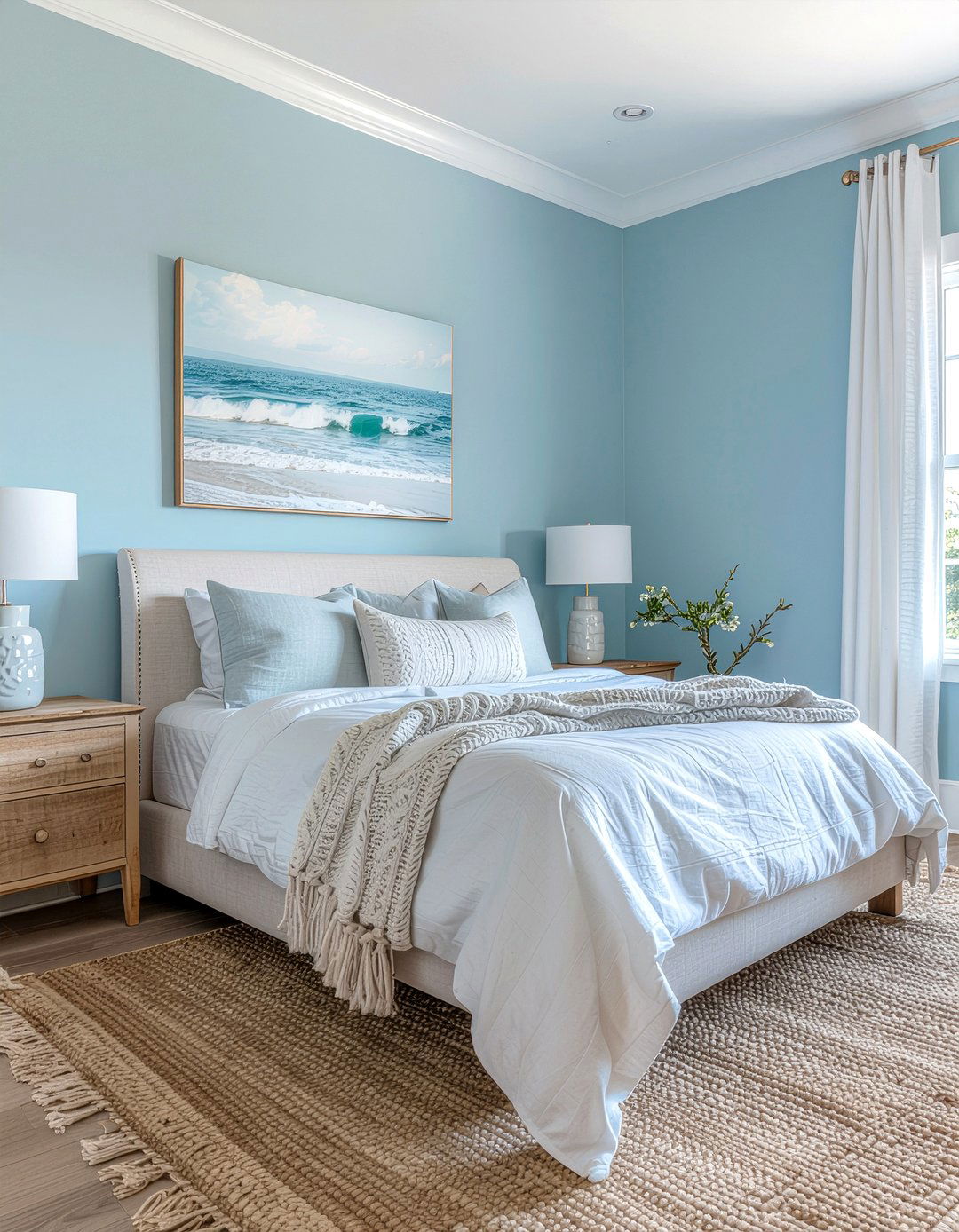 Sea Salt Paint Color - 30 Caribbean bedroom ideas