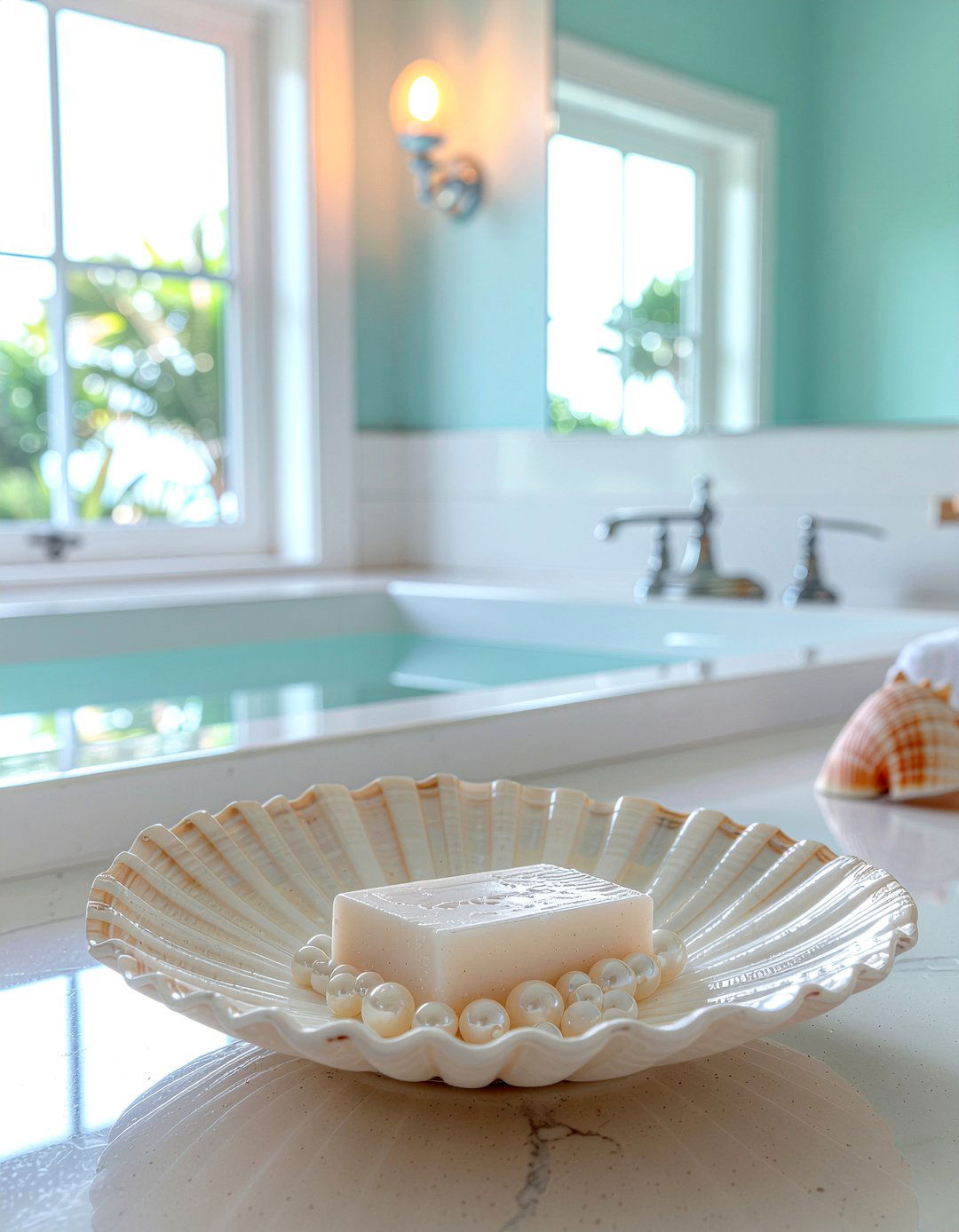 Sea Shell Tray - 30 bathroom tray ideas