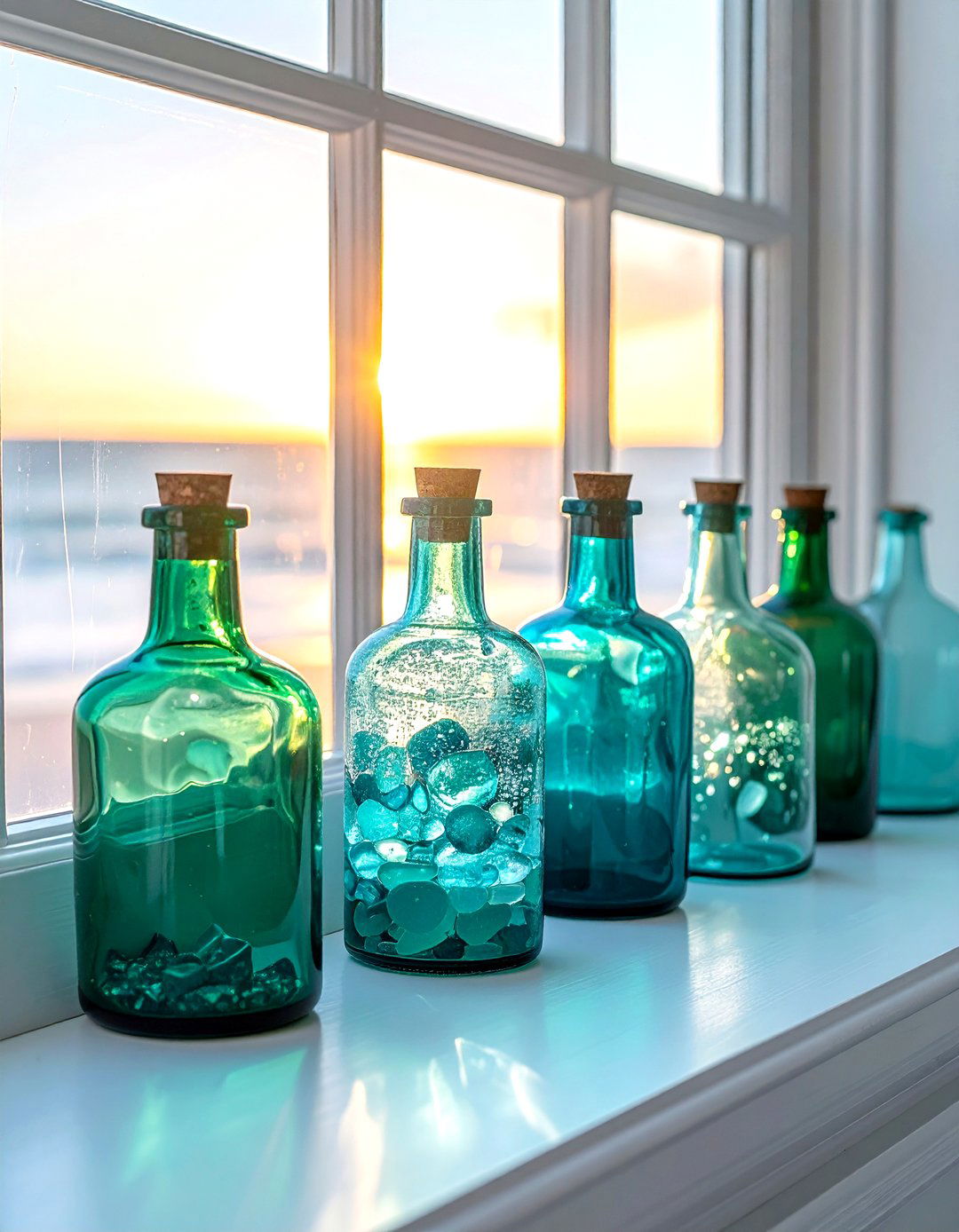 Sea glass decor - 30 coastal decor ideas