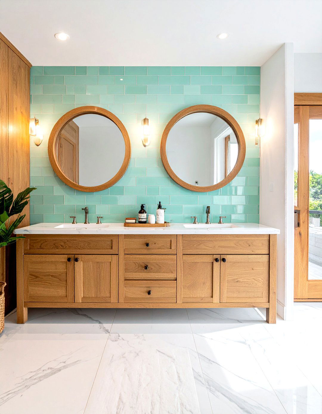 30 Glass Tile Bathroom Ideas for a Bright and Modern Finish