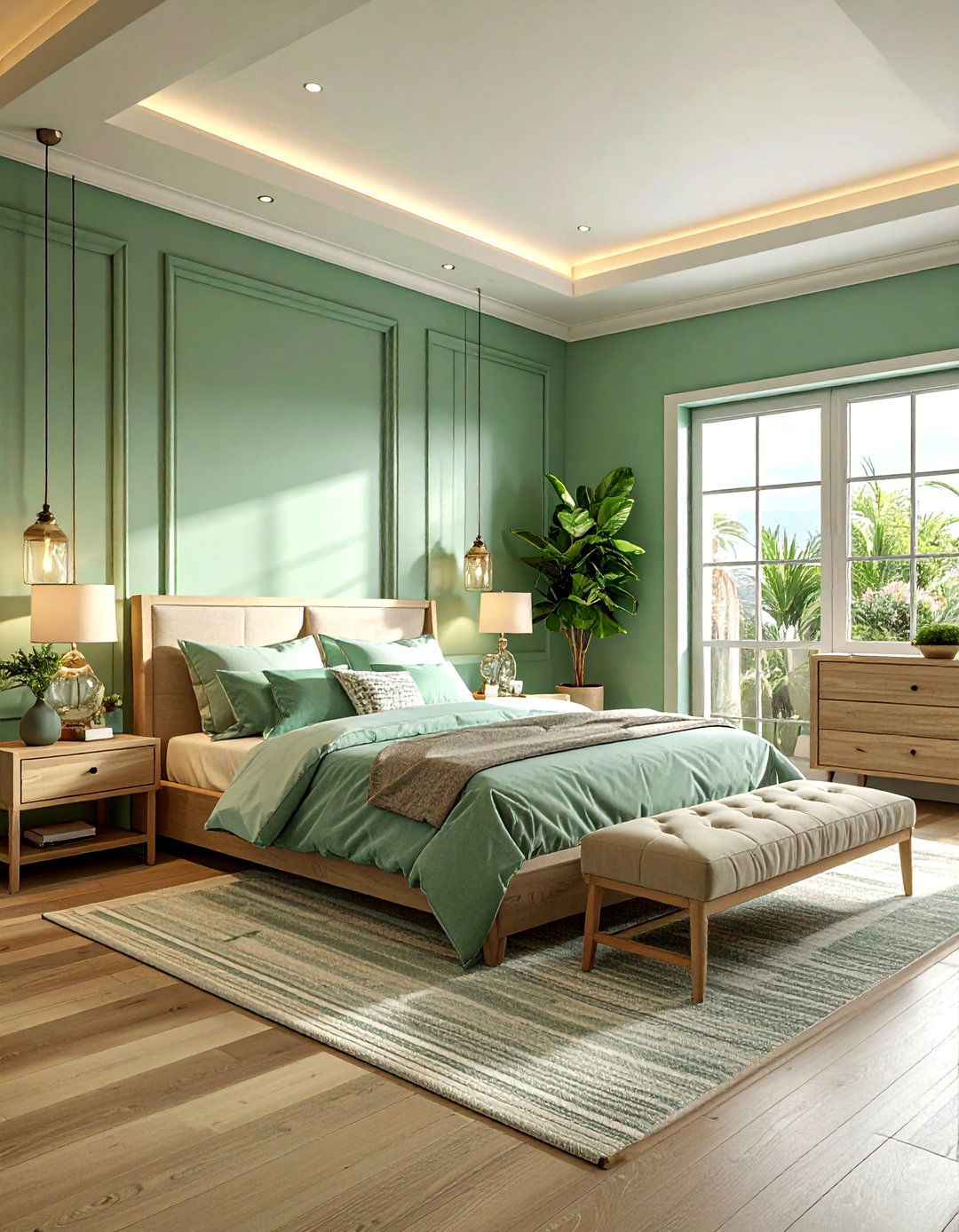 30 Cool Green Bedroom Ideas for a Serene Sleeping Space