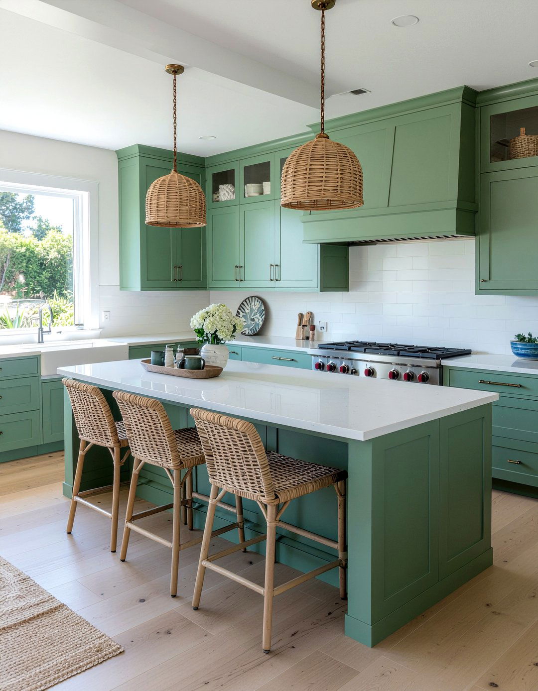 Seafoam green kitchen cabinets - 30 green kitchen cabinet ideas