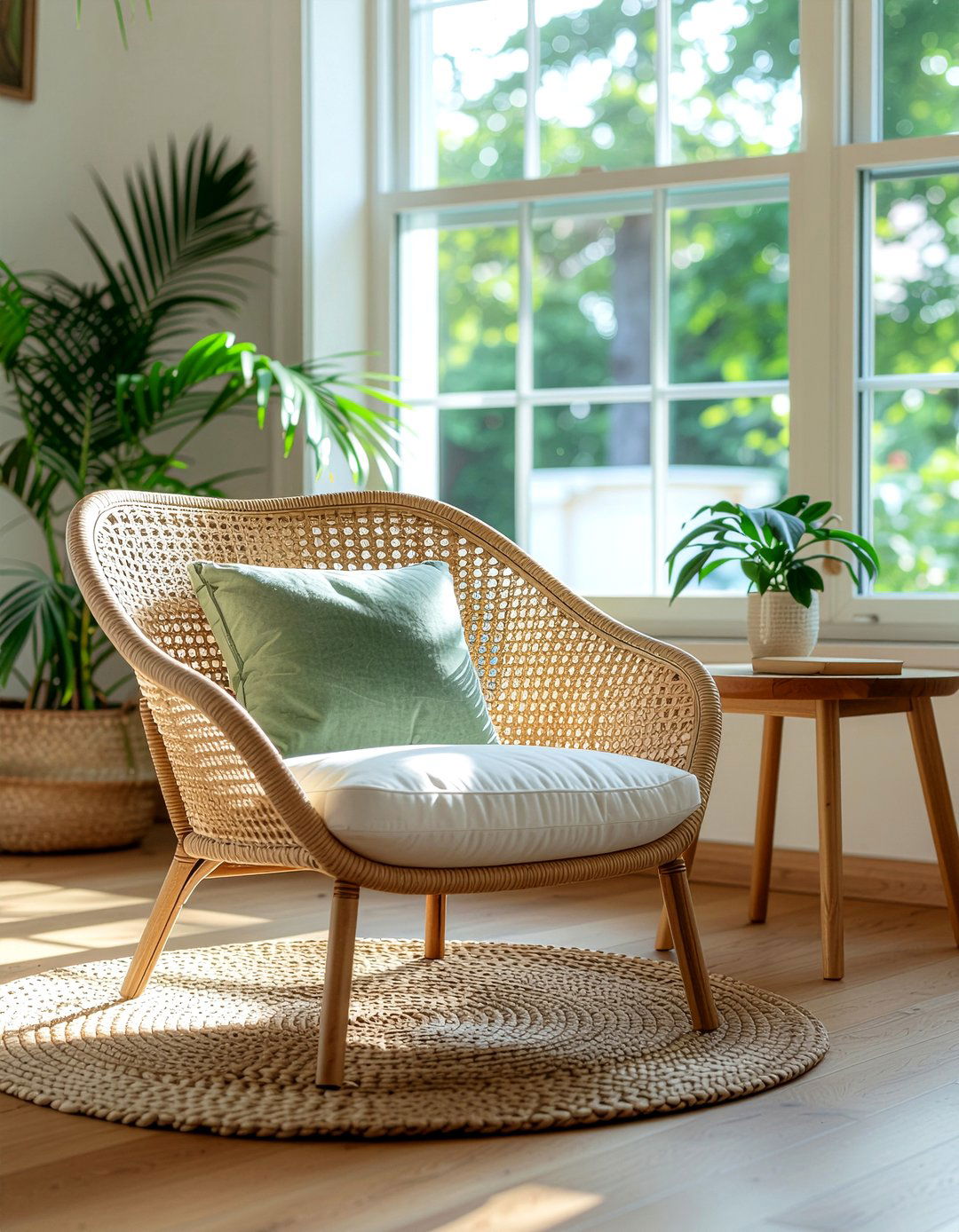 Seagrass Armchair - 30 seagrass living room ideas