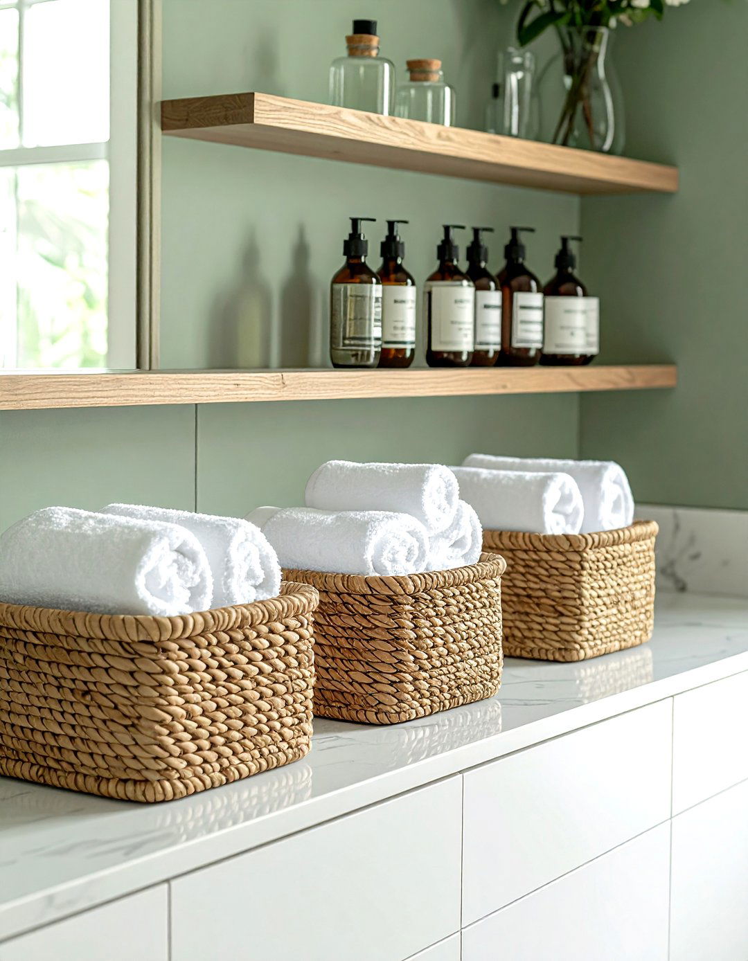 Seagrass Basket Bathroom Storage - 30 seagrass basket ideas
