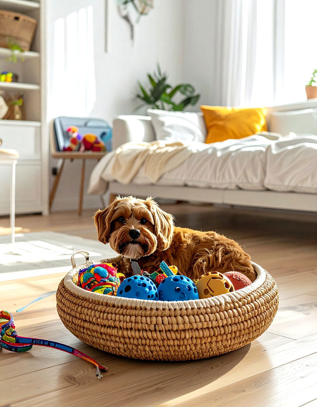 Seagrass Basket Pet Storage - 30 seagrass basket ideas