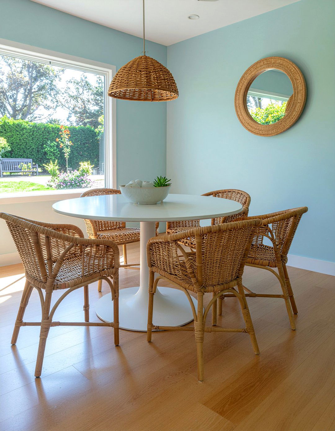 Seagrass Dining Chairs - 30 ocean-inspired dining room ideas