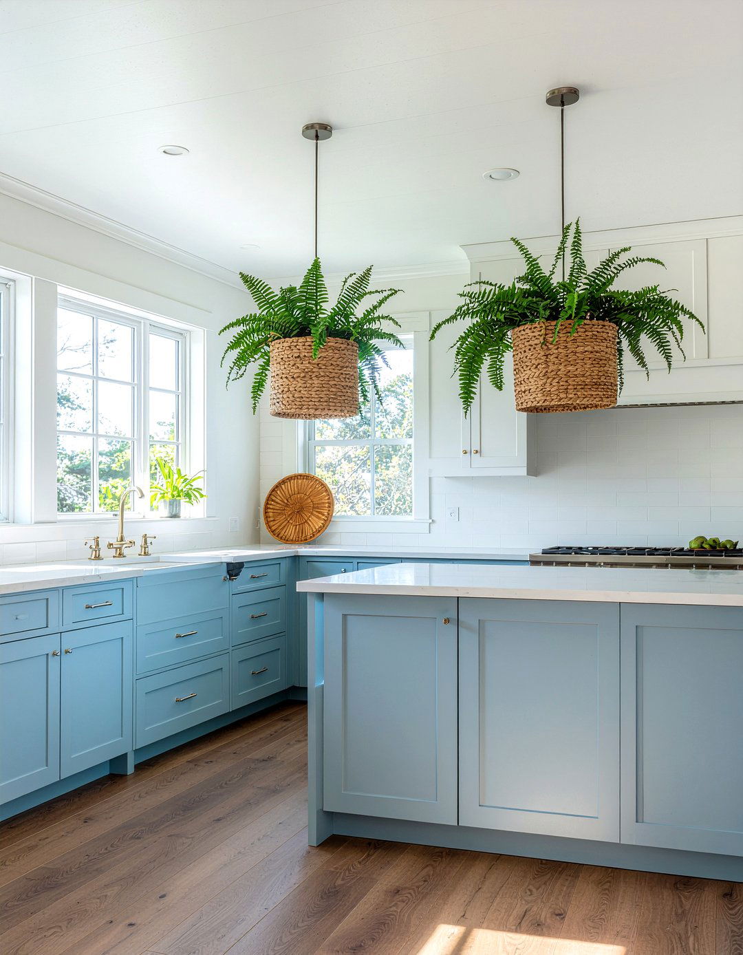 Seagrass Hanging Baskets Kitchen - 30 hanging plant kitchen ideas