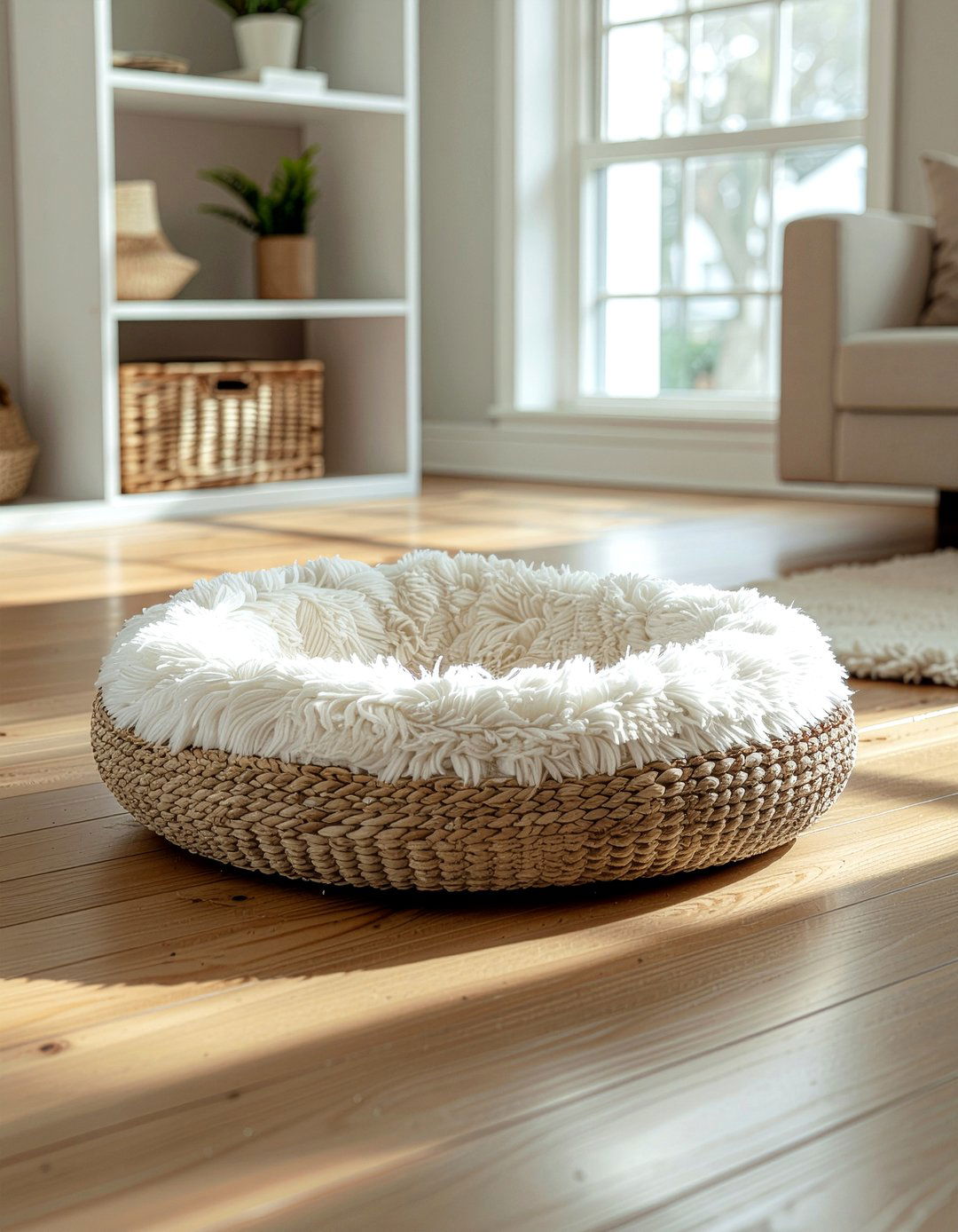 Seagrass Pet Bed - 30 seagrass living room ideas