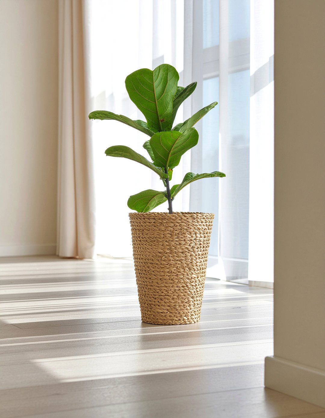 Seagrass Planter - 30 seagrass living room ideas