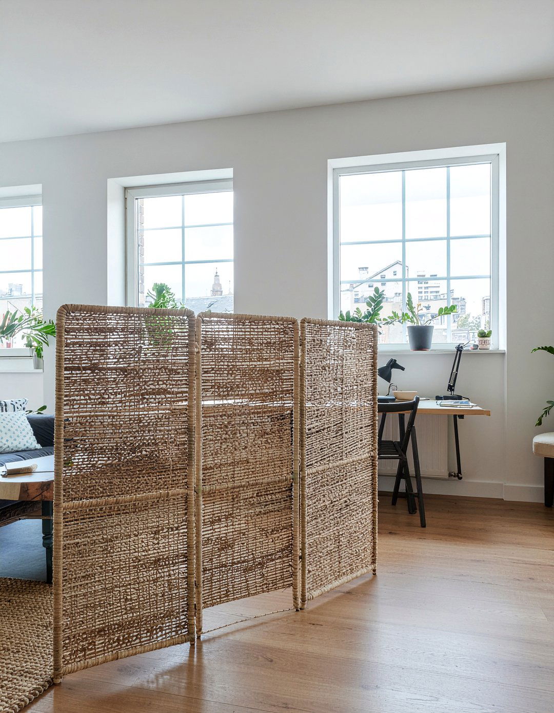 Seagrass Room Divider - 30 seagrass living room ideas