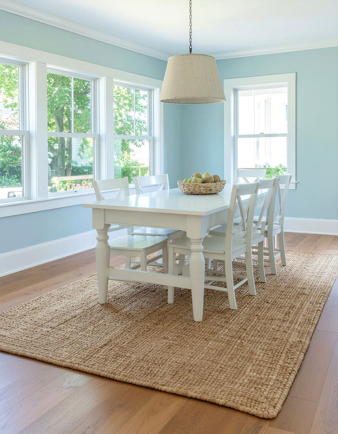 Seagrass Rug For Coastal Dining Room - 30 beach house dining room ideas