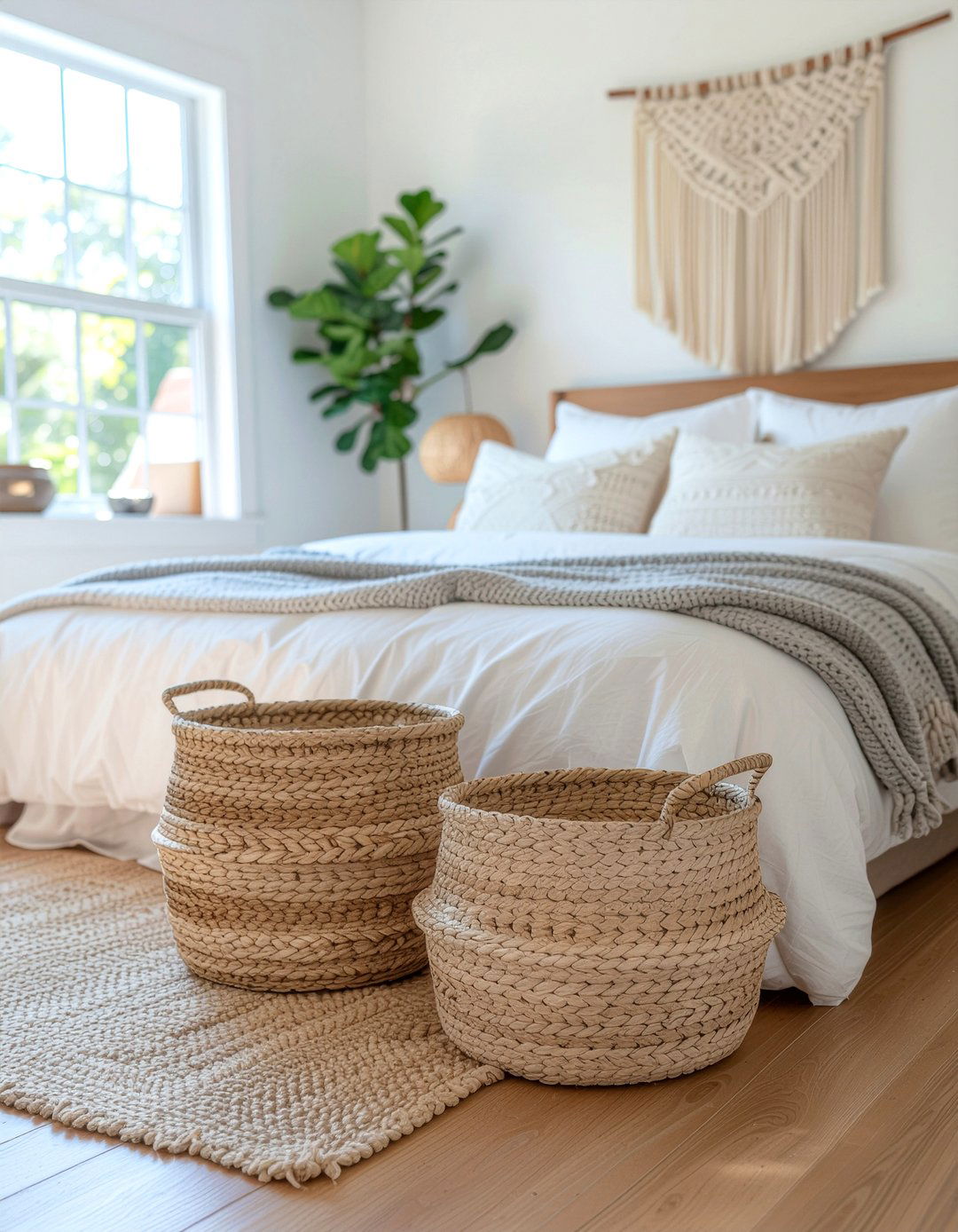 Seagrass Storage Baskets - 30 bedroom storage boxes