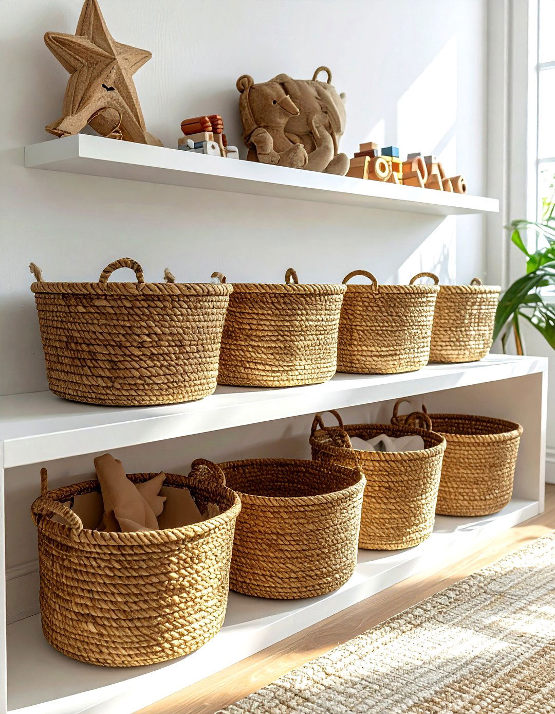 Seagrass Toy Bin - 30 decorative basket ideas