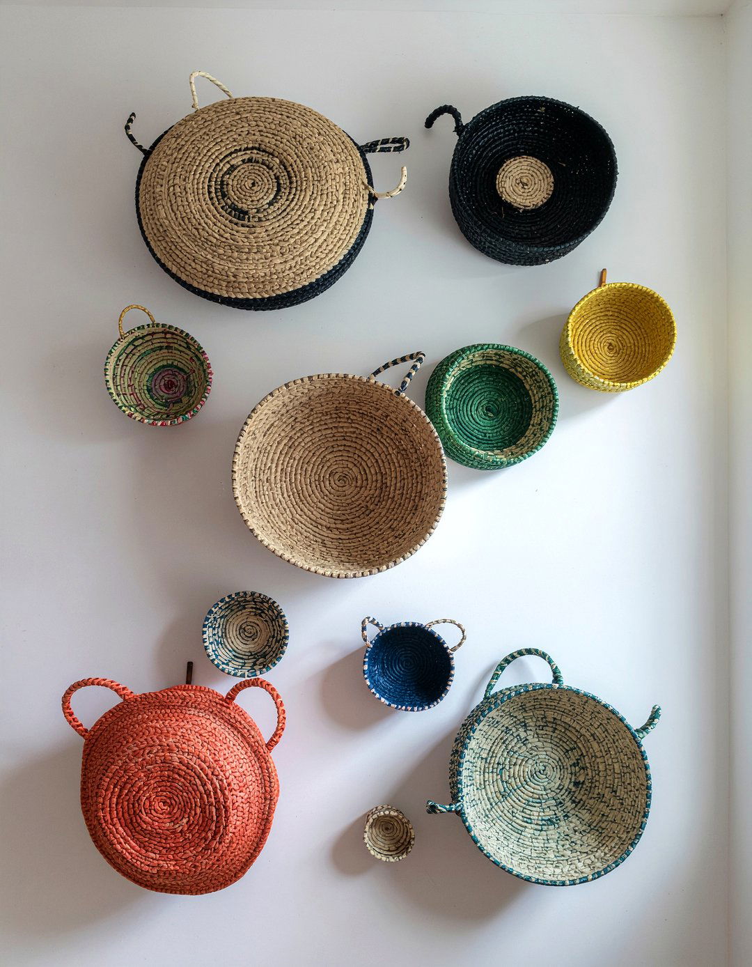 Seagrass Wall Basket - 30 woven living room ideas