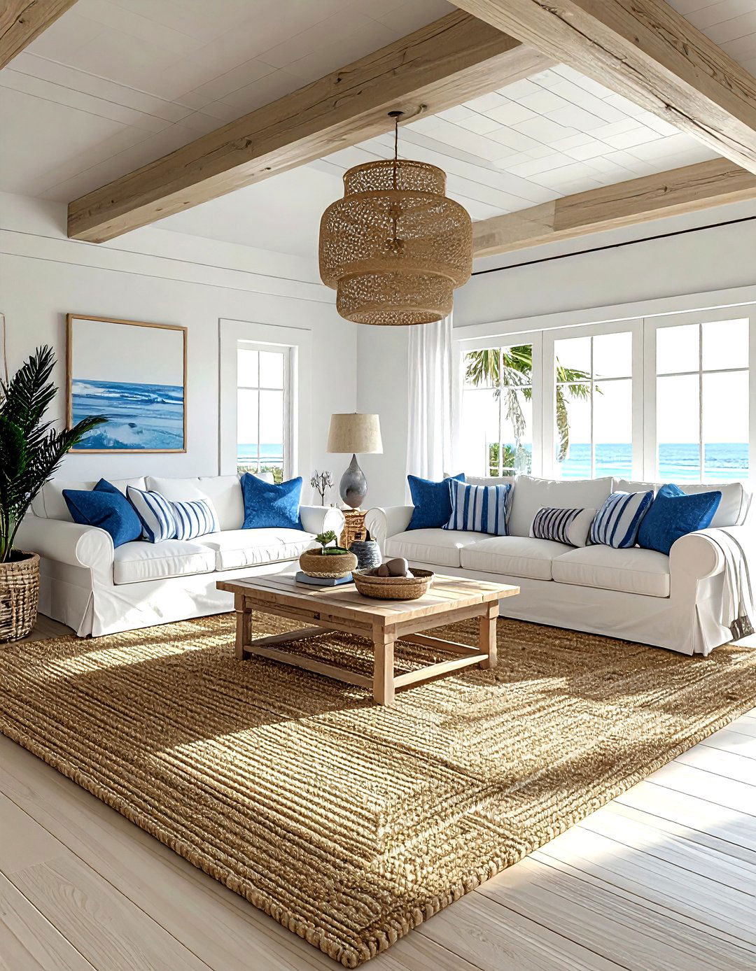 Seagrass decor living room - 30 living room texture layering ideas