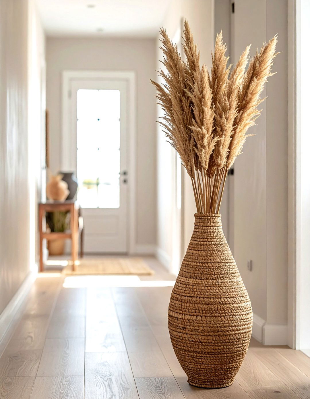 Seagrass floor vase - 30 seagrass decor ideas
