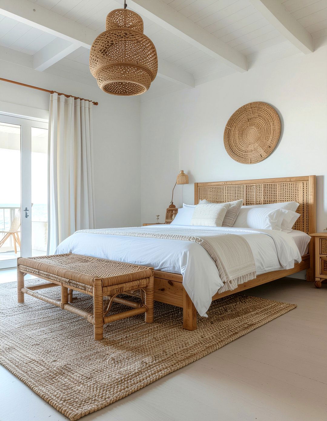 Seagrass furniture bedroom - 30 beach themed bedroom ideas