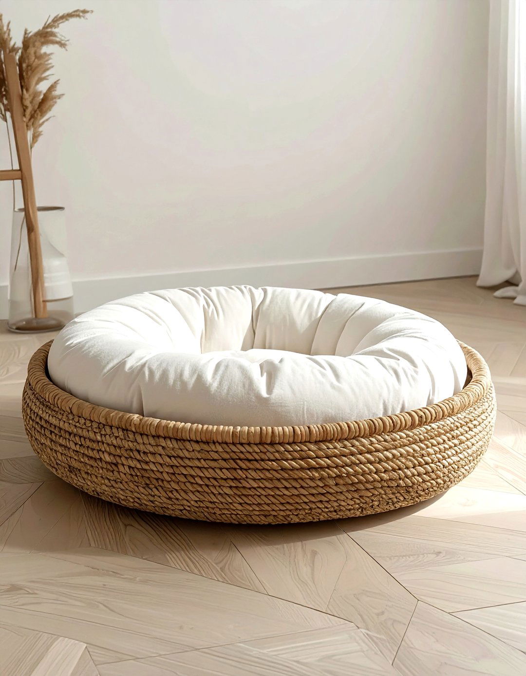 Seagrass pet bed - 30 seagrass decor ideas