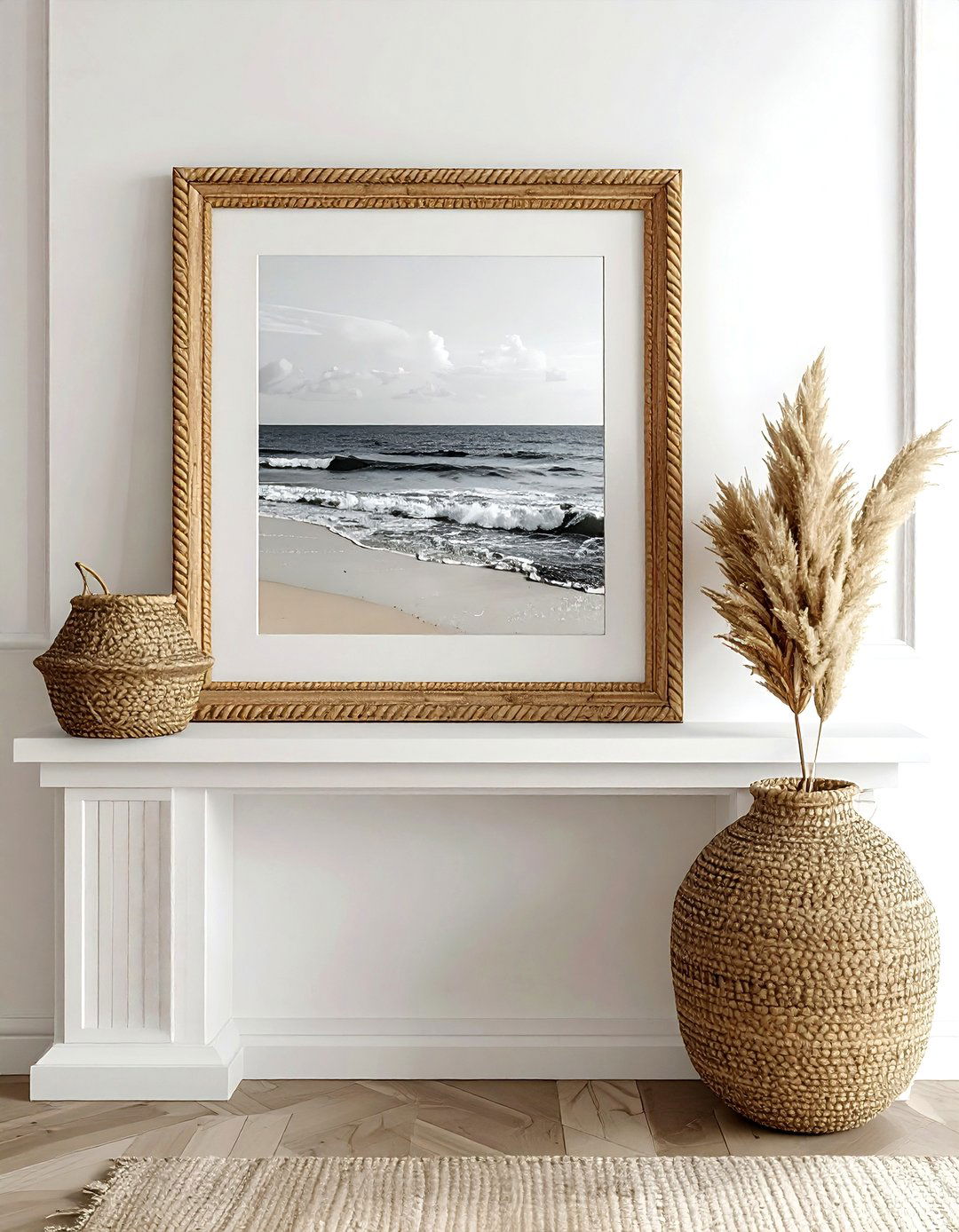 Seagrass picture frame - 30 seagrass decor ideas