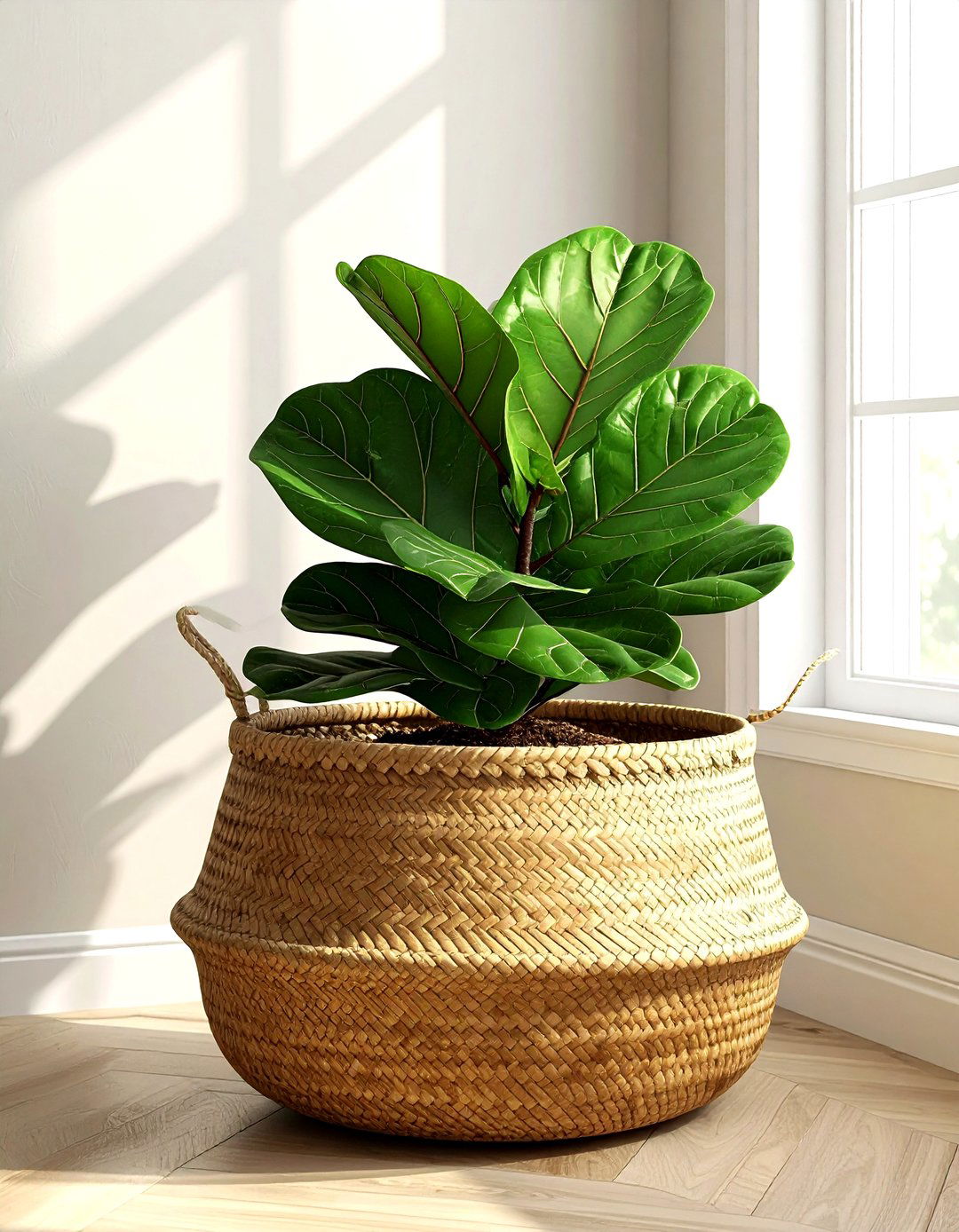 Seagrass planter cover - 30 seagrass decor ideas