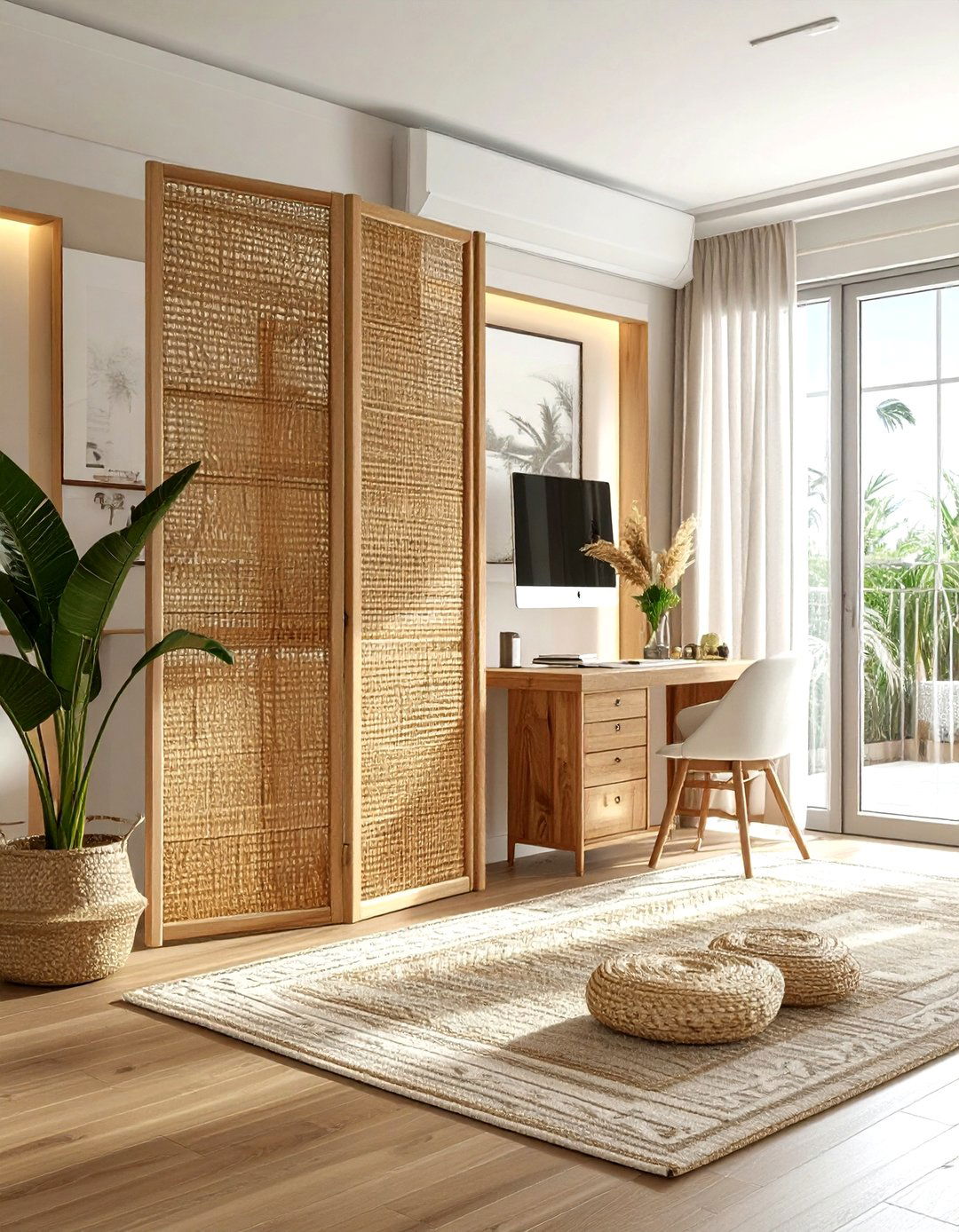 Seagrass room divider - 30 seagrass decor ideas