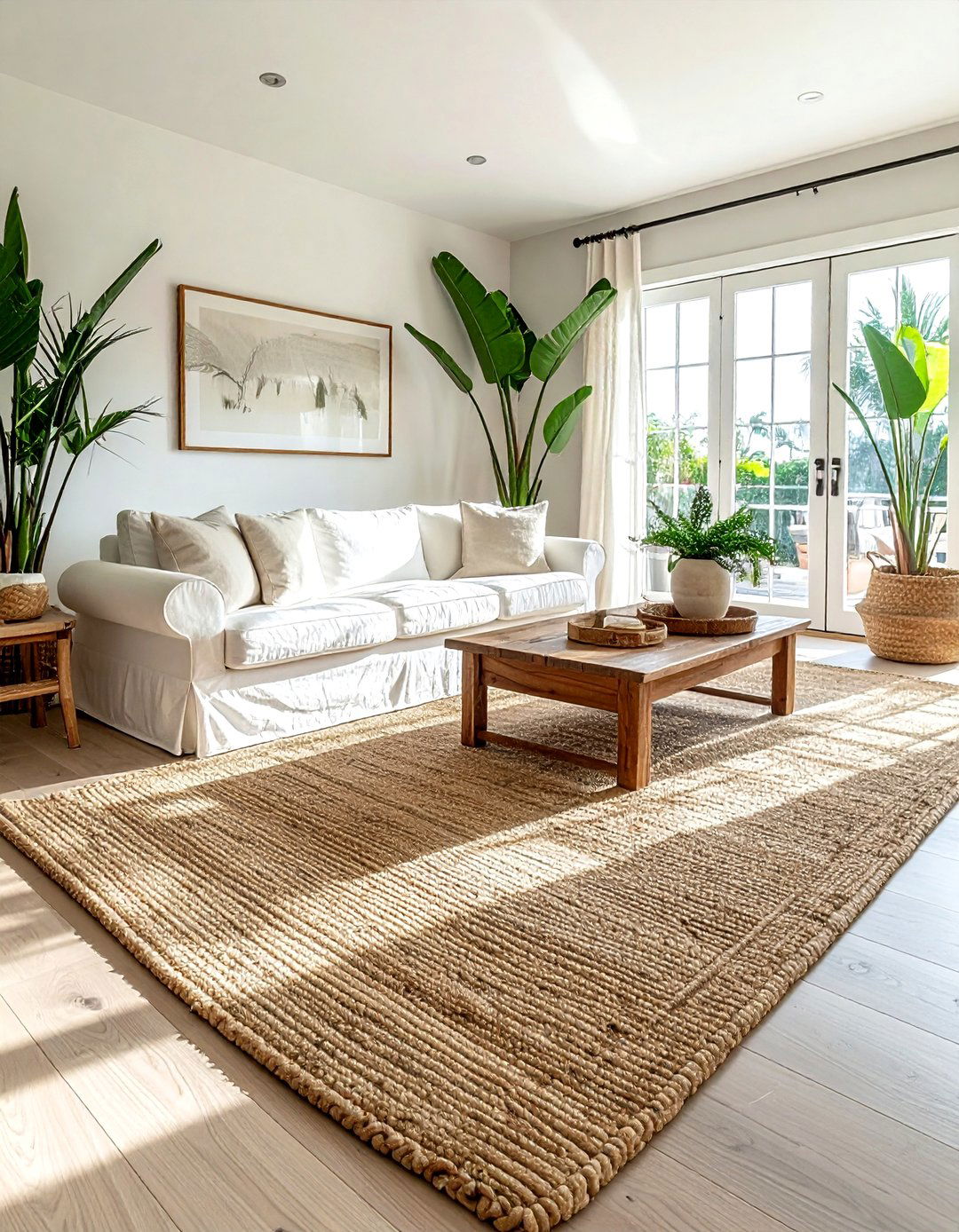 Seagrass rug living room - 30 seagrass decor ideas
