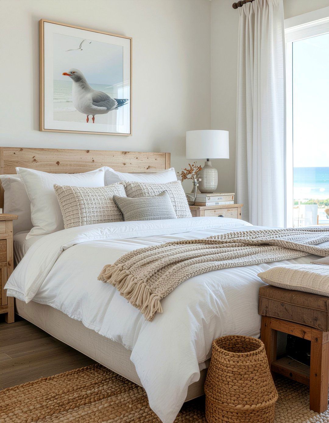 Seagull Coastal Decor - 30 bird bedroom ideas