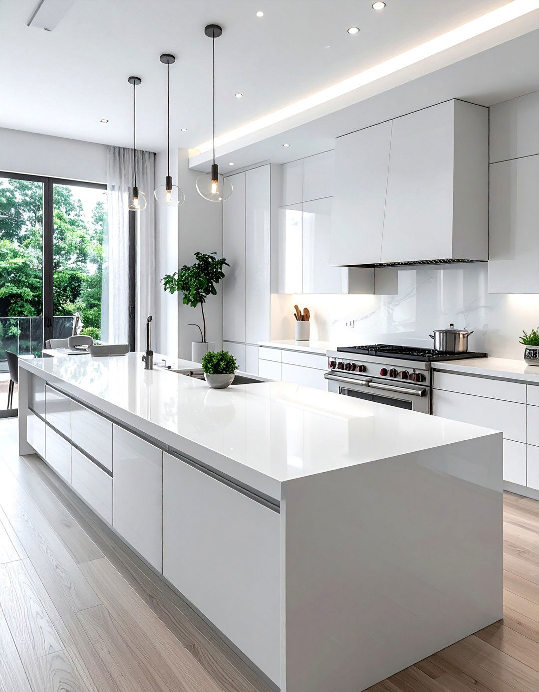 Seamless Corian Countertop - 30 Corian kitchen ideas