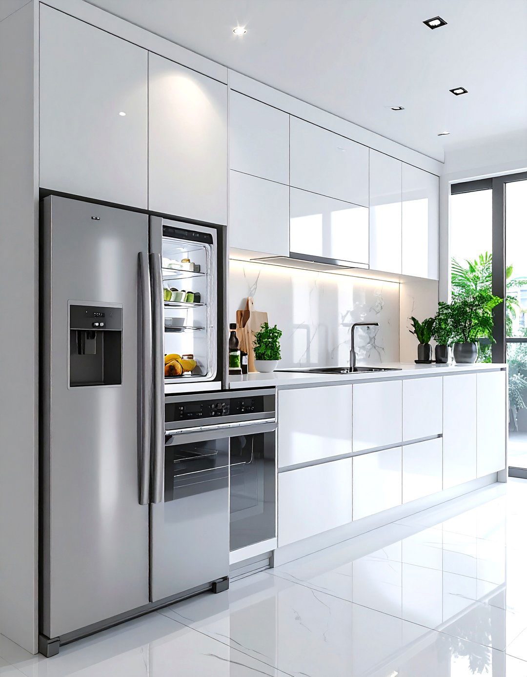 Seamless integrated appliance kitchen - 30 spec home kitchen ideas