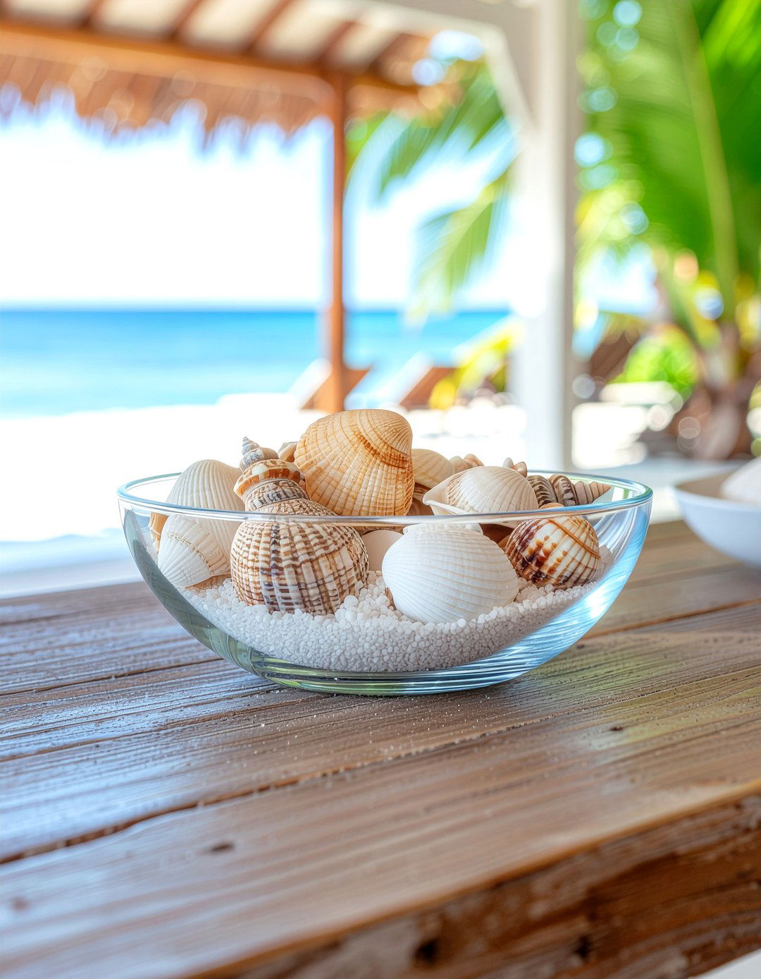 Seashell Bowl Decor - 30 low centerpiece dining ideas
