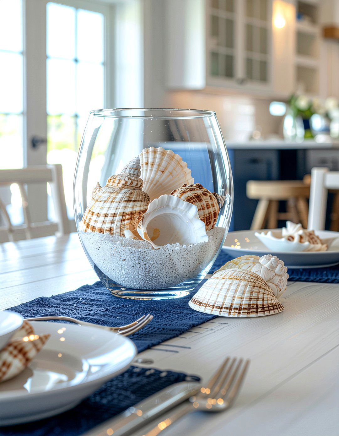 Seashell Decor - 30 dining room centerpiece ideas