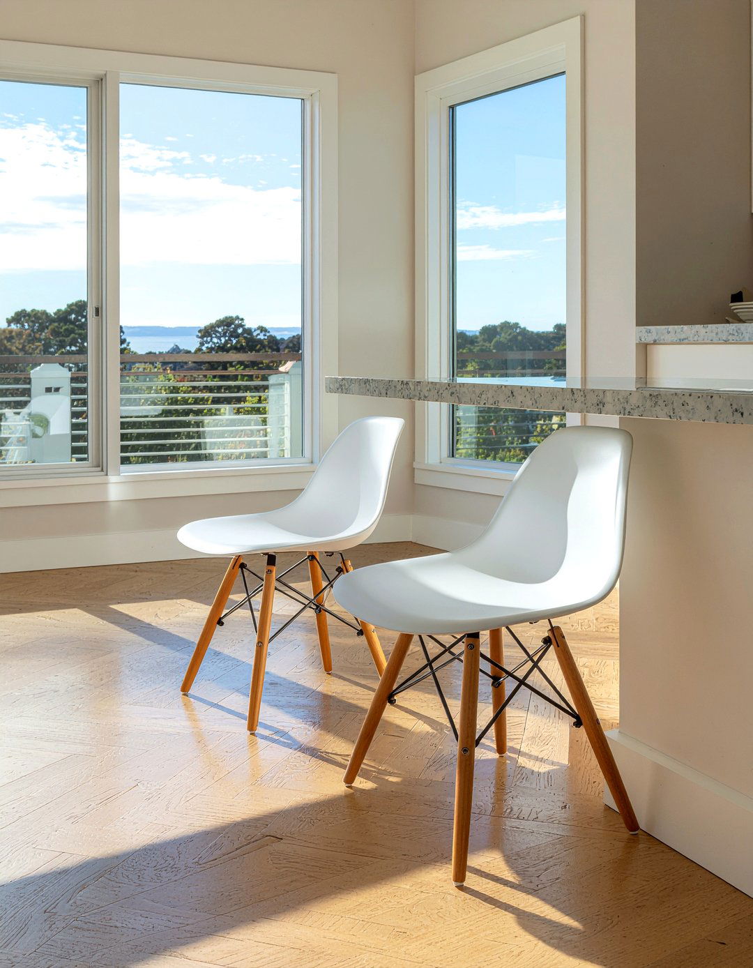 Seashell White Dining Chairs - 30 neutral dining chair ideas