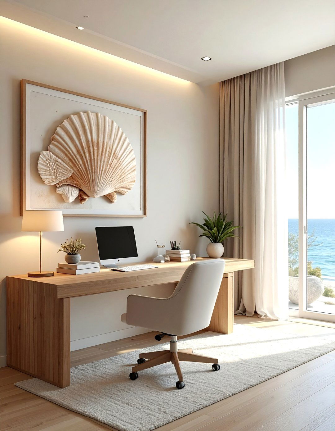 Seashell shadow box - 30 shell decor ideas