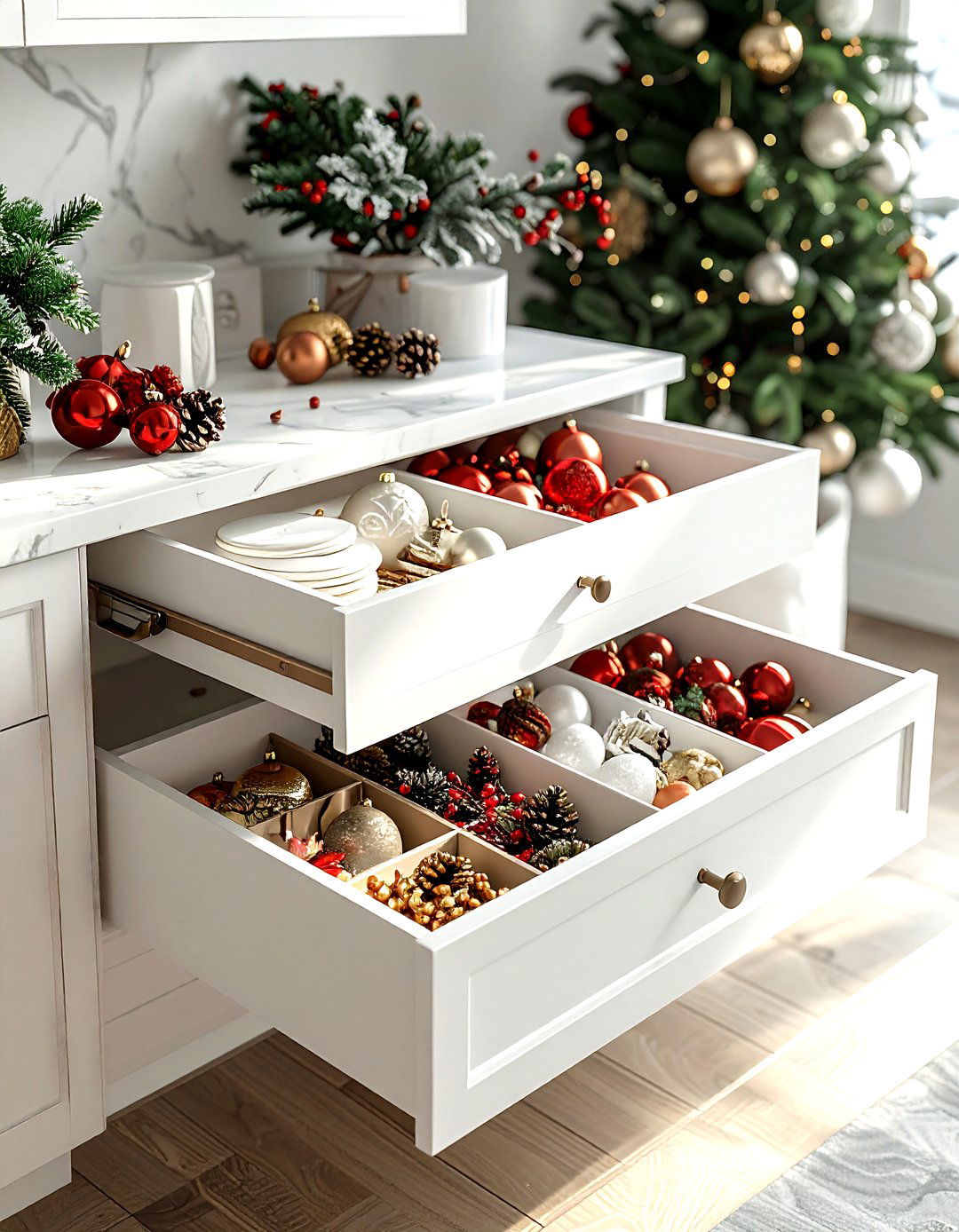 Seasonal Decor Drawer Organizer - 30 living room drawer organization ideas