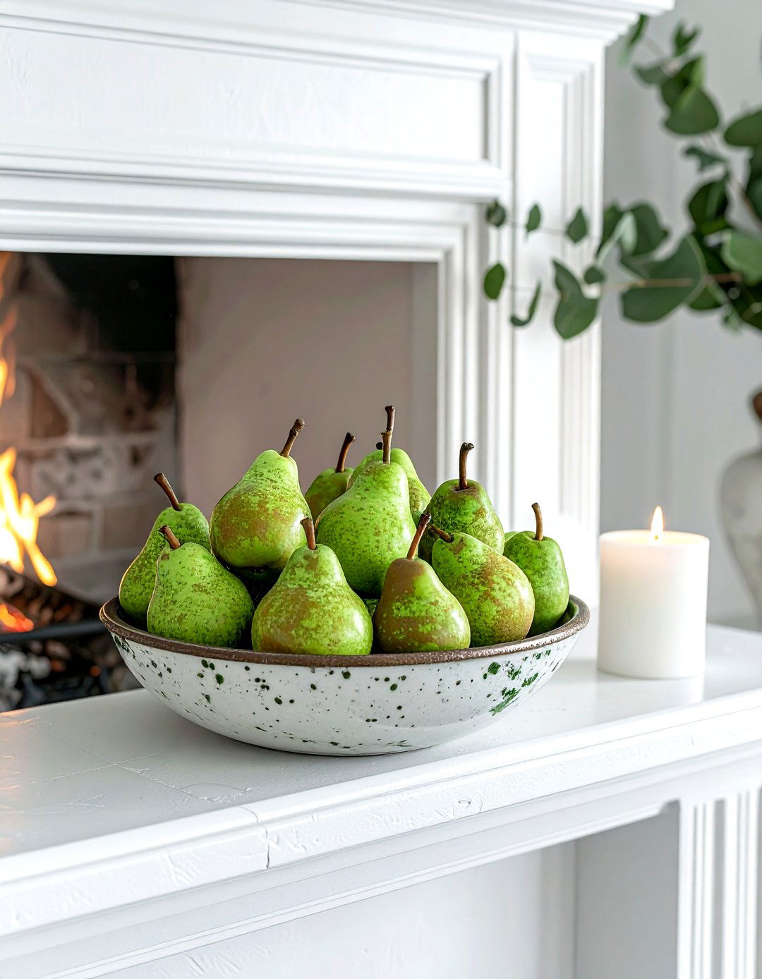 Seasonal Fruit Bowl - 30 mantel arrangement ideas