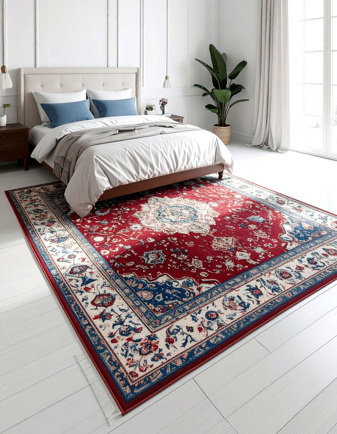 Second Hand Area Rug - 30 thrifted bedroom ideas