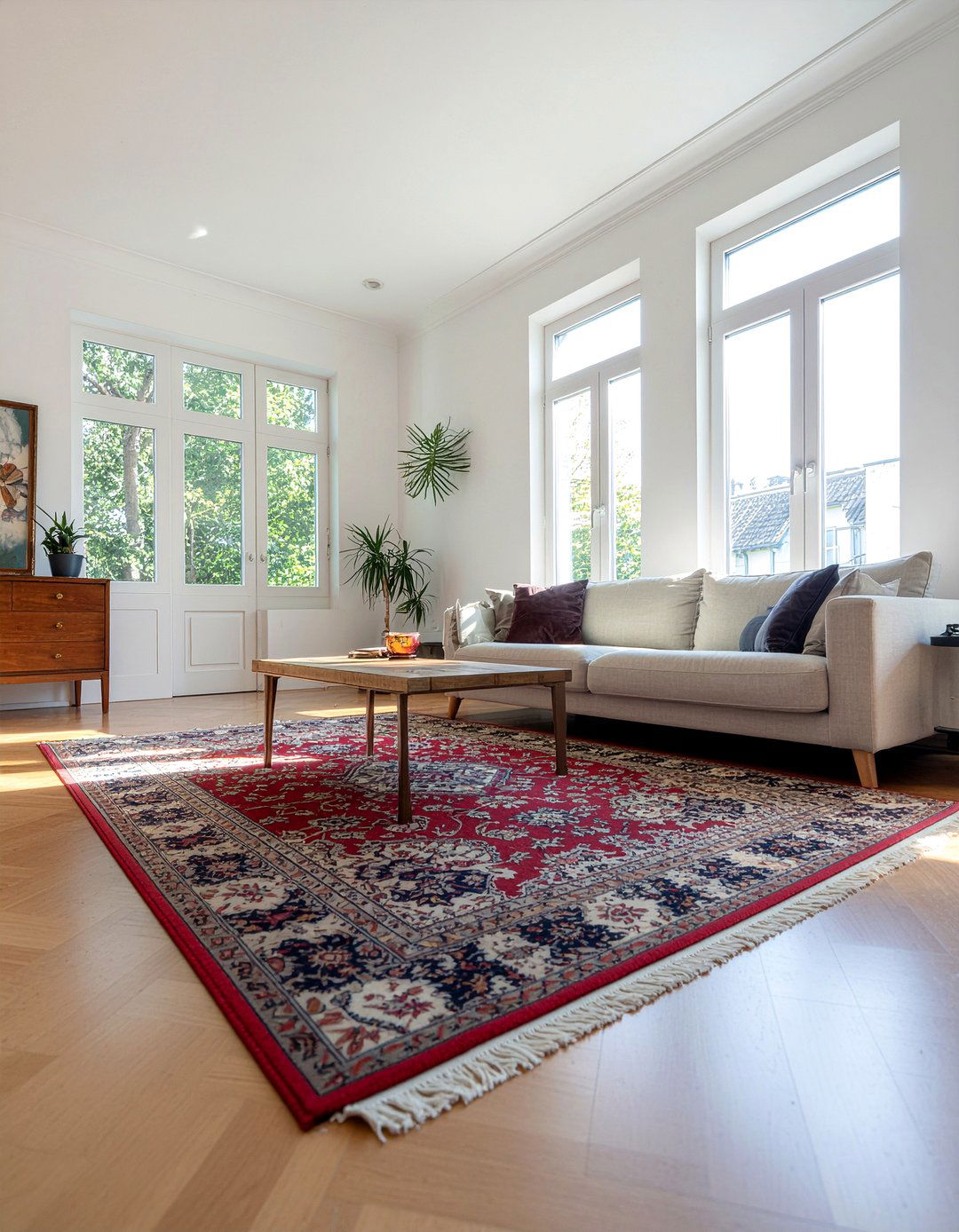 Secondhand Persian Rug - 30 secondhand living room ideas