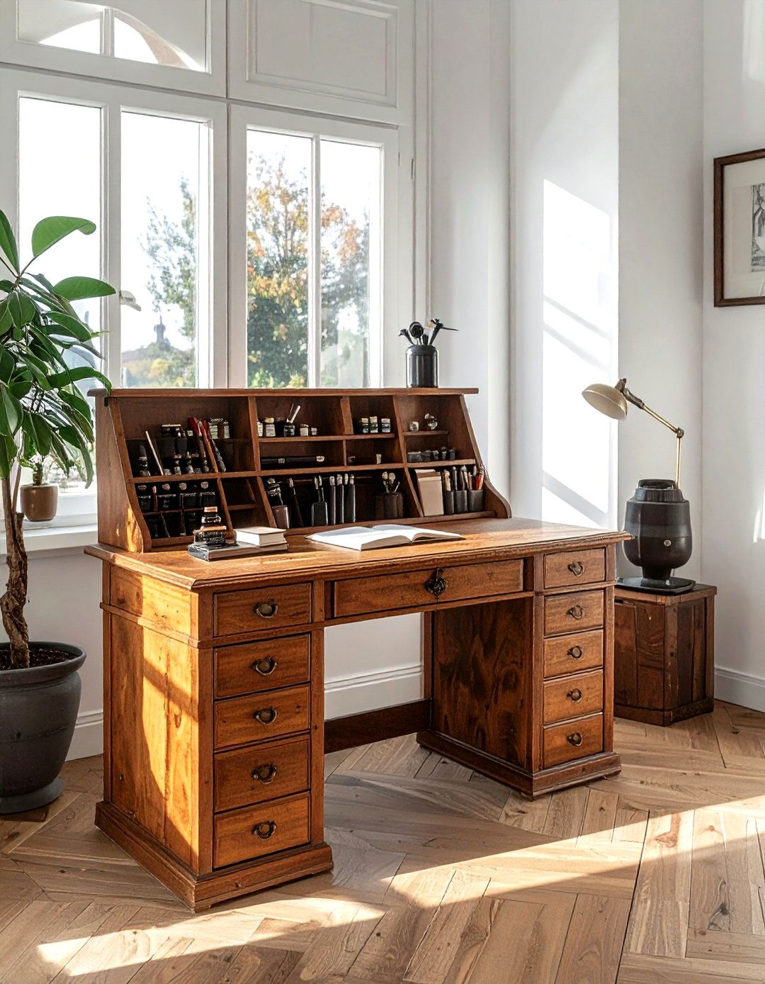 Secretary desk for writing tools - 30 heirloom display ideas