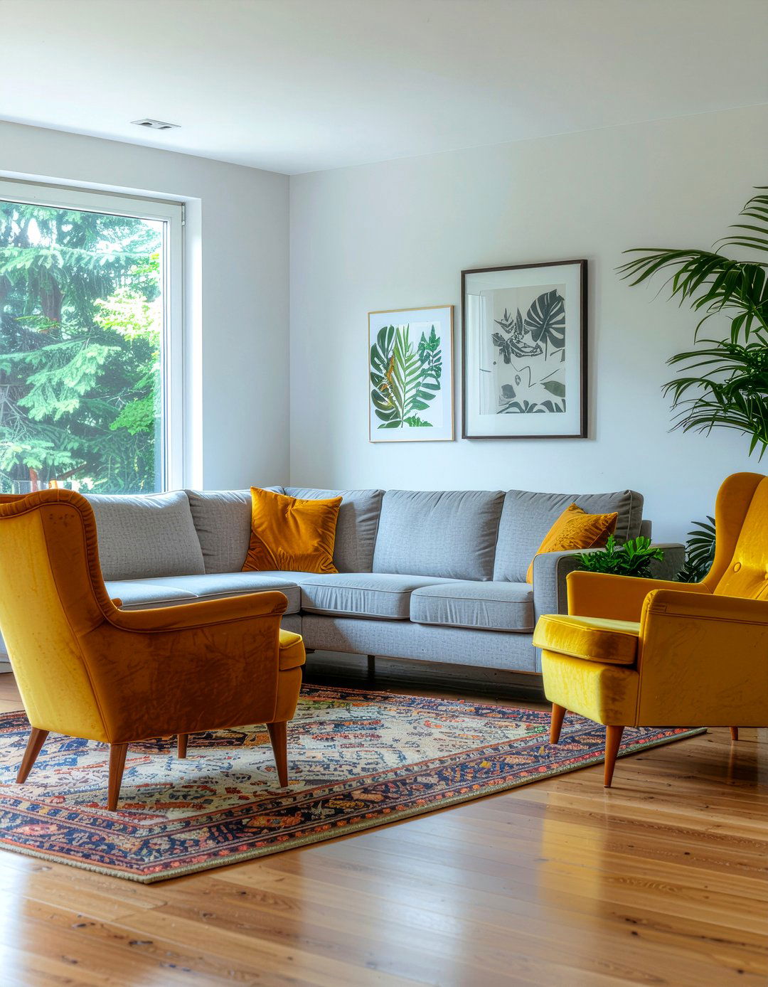 Sectional Paired With Two Accent Chairs - 30 living room sectional layout ideas