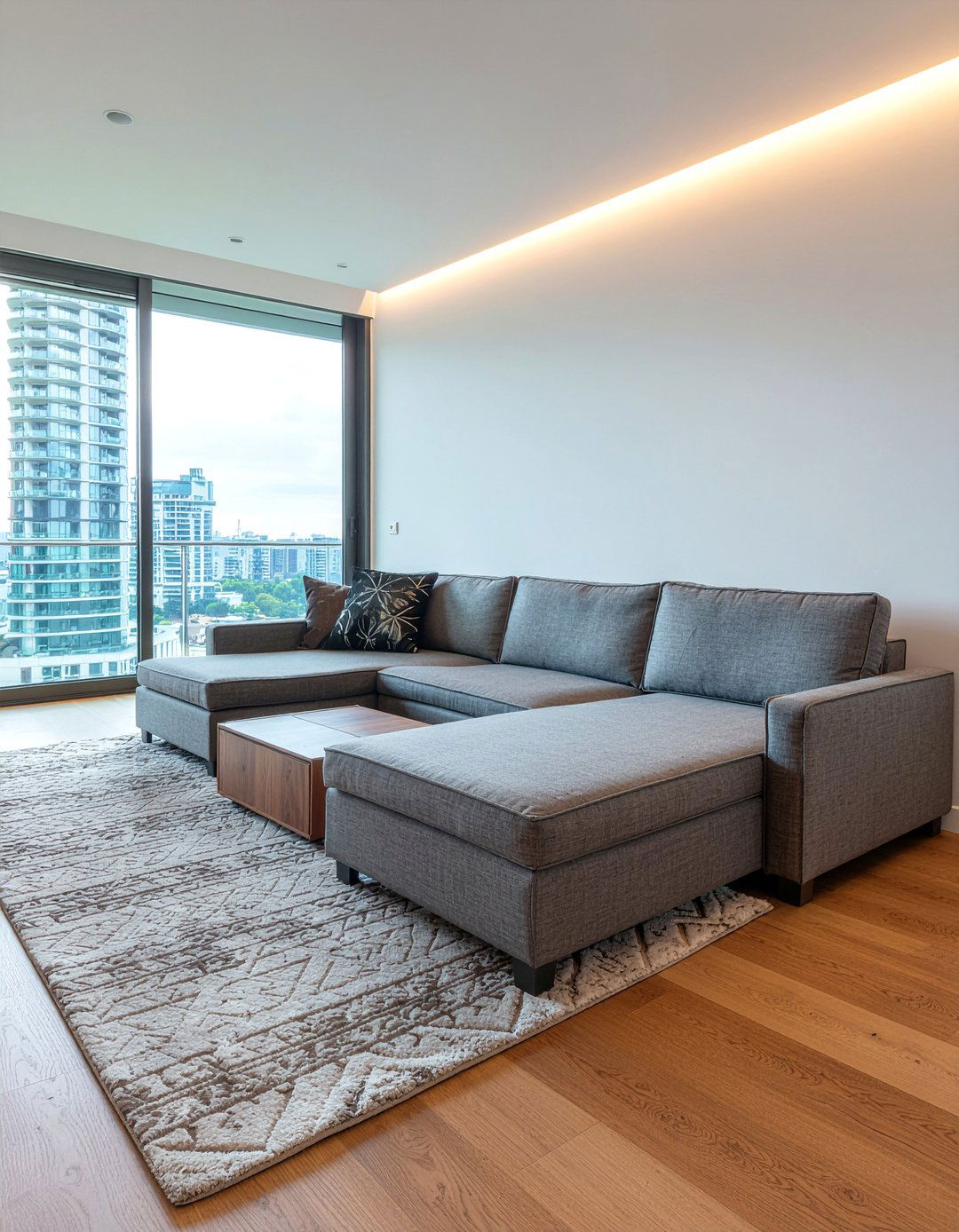 Sectional With Built In Side Table - 30 living room sectional layout ideas