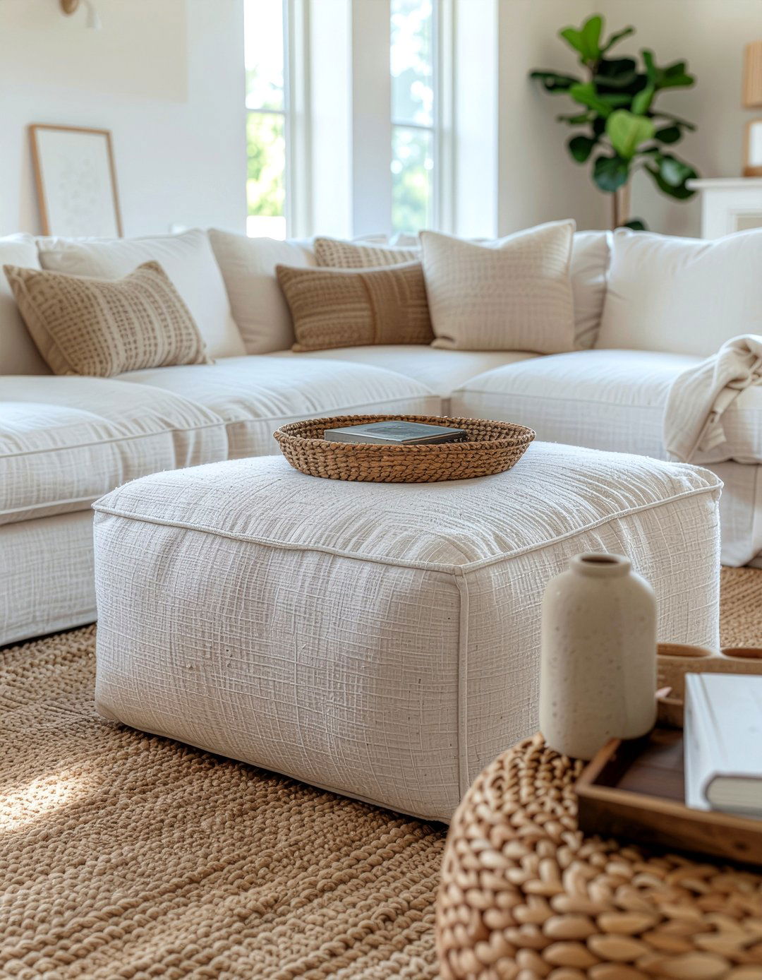 Sectional With Ottoman Coffee Table - 30 living room sectional layout ideas