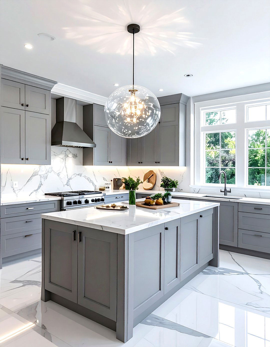 Seeded Glass Globe Pendant - 30 globe pendant kitchen ideas