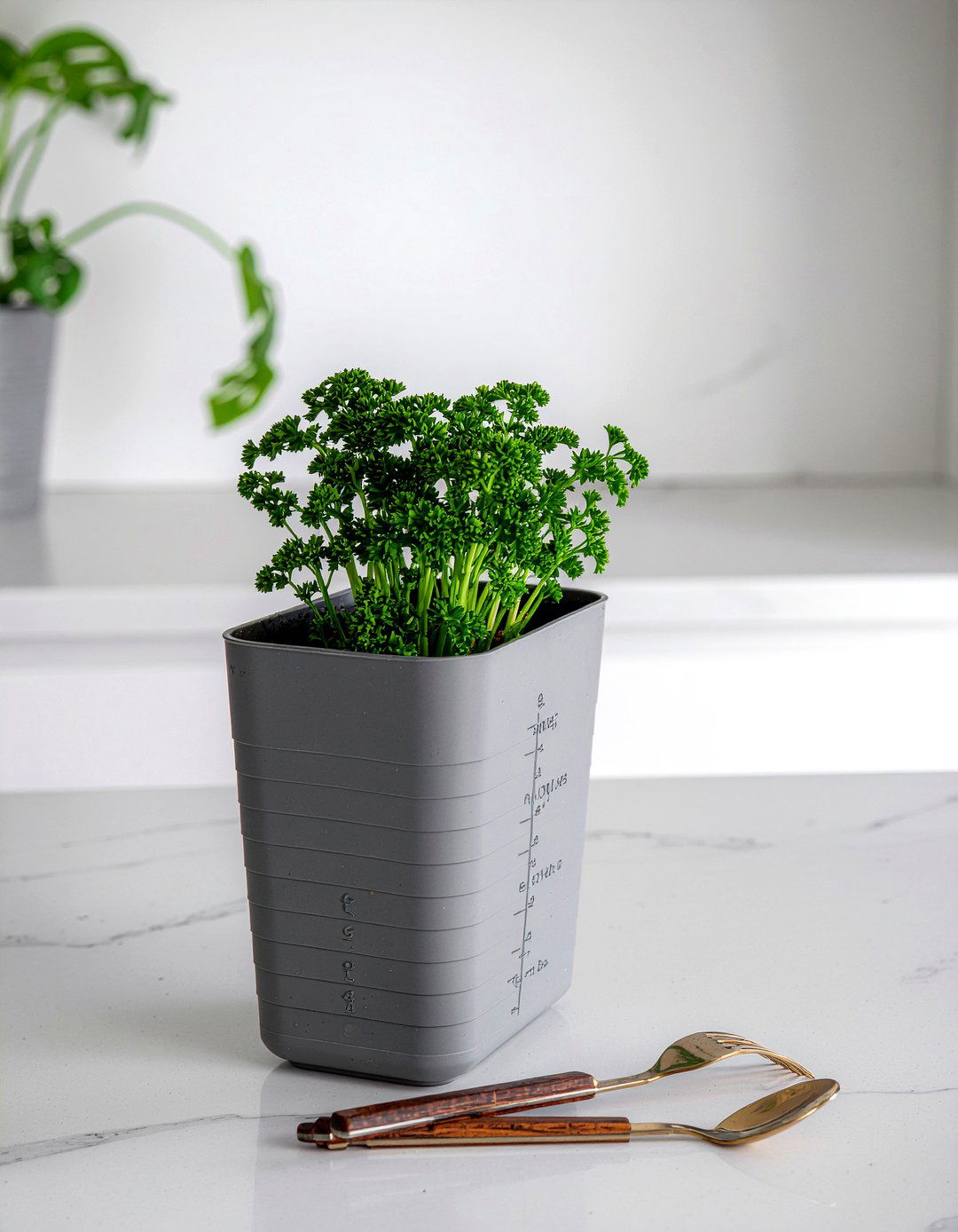 Self Watering Herb Planter - 30 kitchen herb garden ideas