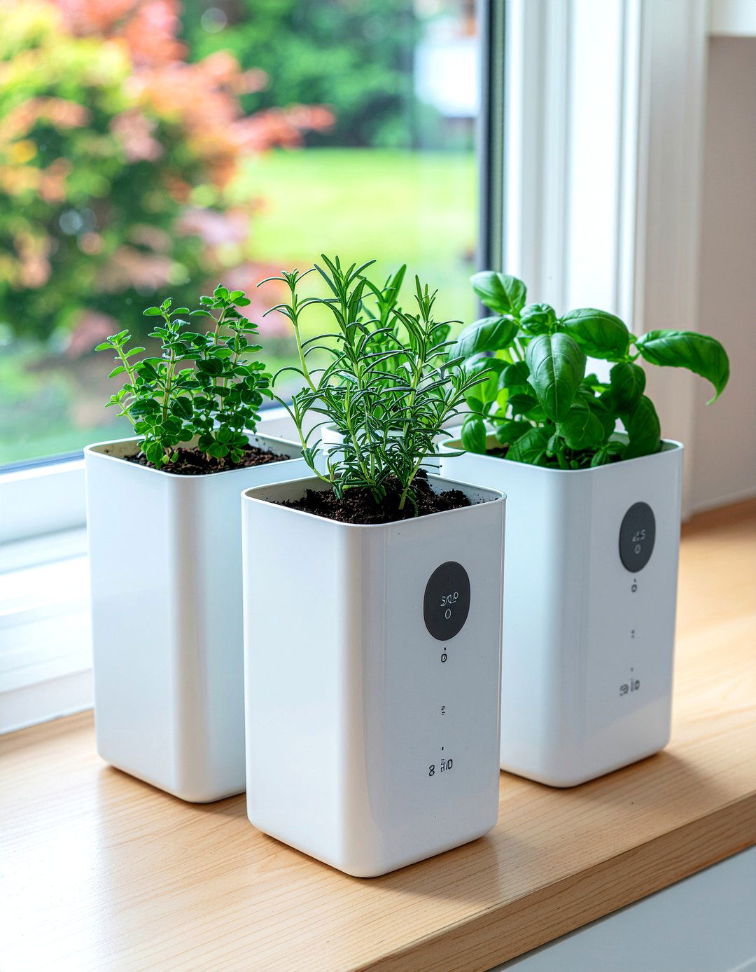 Self watering herb planters kitchen - 30 kitchen window herb garden ideas