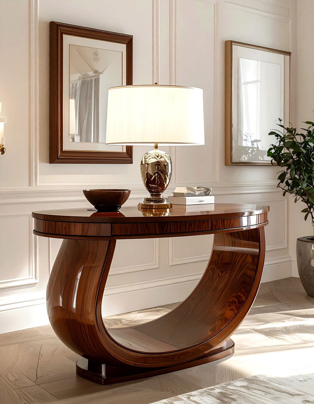 Semi Circle Hallway Table - 30 living room hallway table ideas