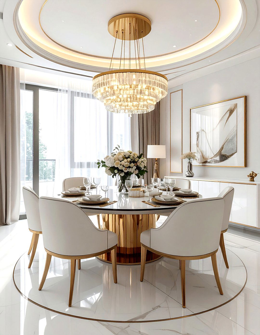 Semi flush mount light - 30 flush mount dining room light ideas